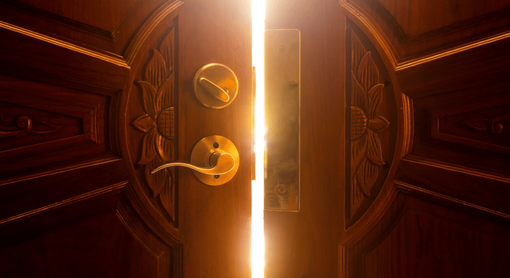 Door hardware accessories UAE — full range of handles locks hinges and door accessories by Fatima Doors