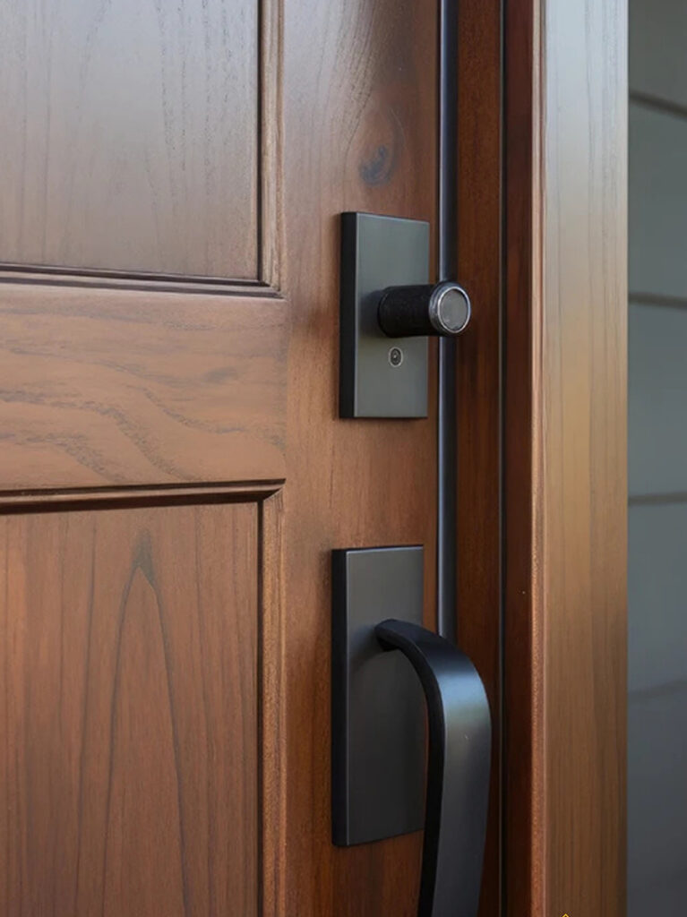 Door hardware UAE — premium handles and locks for WPC doors by Fatima Doors Industry