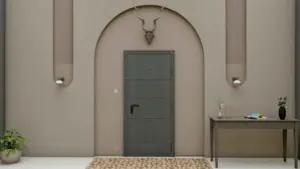 WPC doors UAE — termite-proof interior door by Fatima Doors Industry Umm Al Quwain