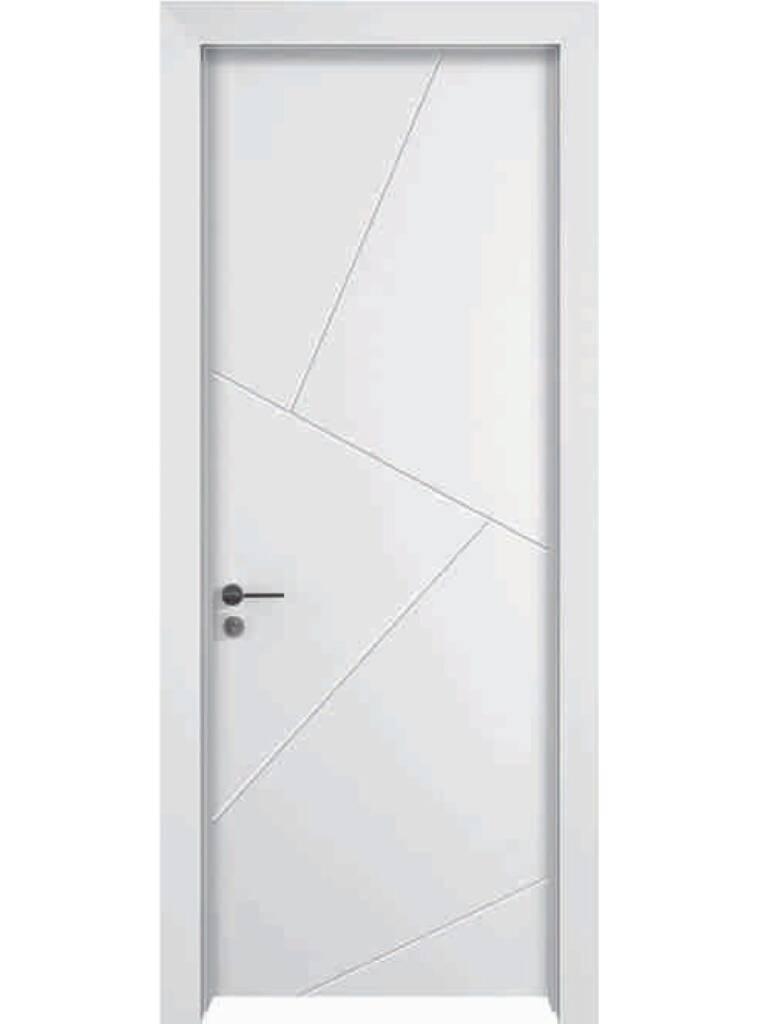 WPC painted door FDI-9512 — smooth matte finish termite-proof interior door Umm Al Quwain UAE