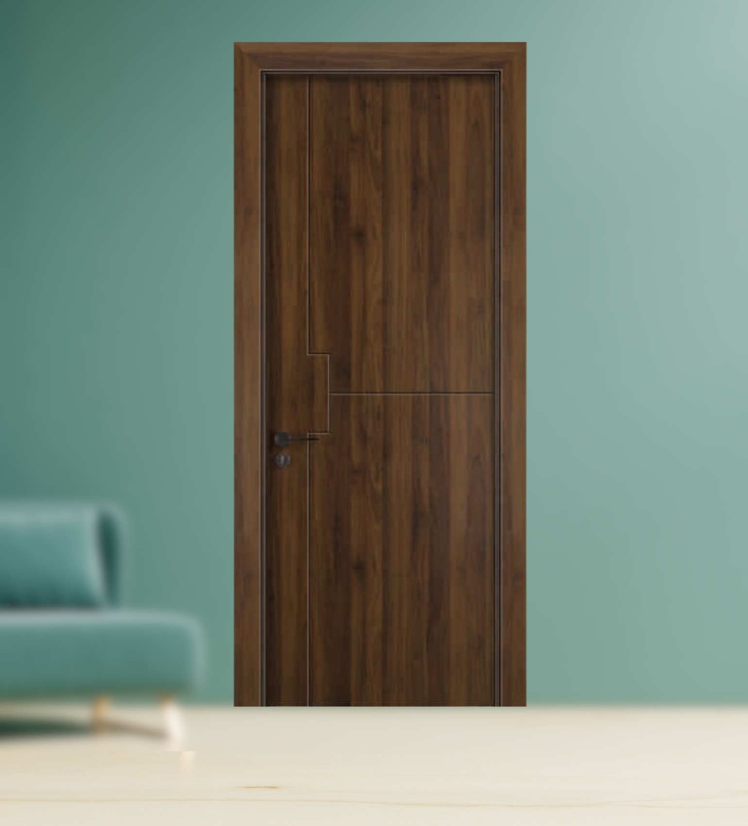 WPC skin door UAE — high-density termite-proof interior door made in Umm Al Quwain