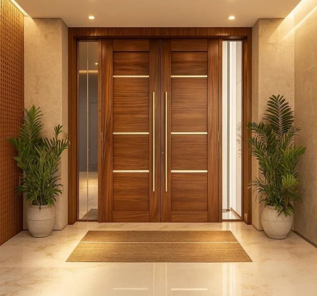WPC doors UAE — termite-proof interior door by Fatima Doors Industry Umm Al Quwain