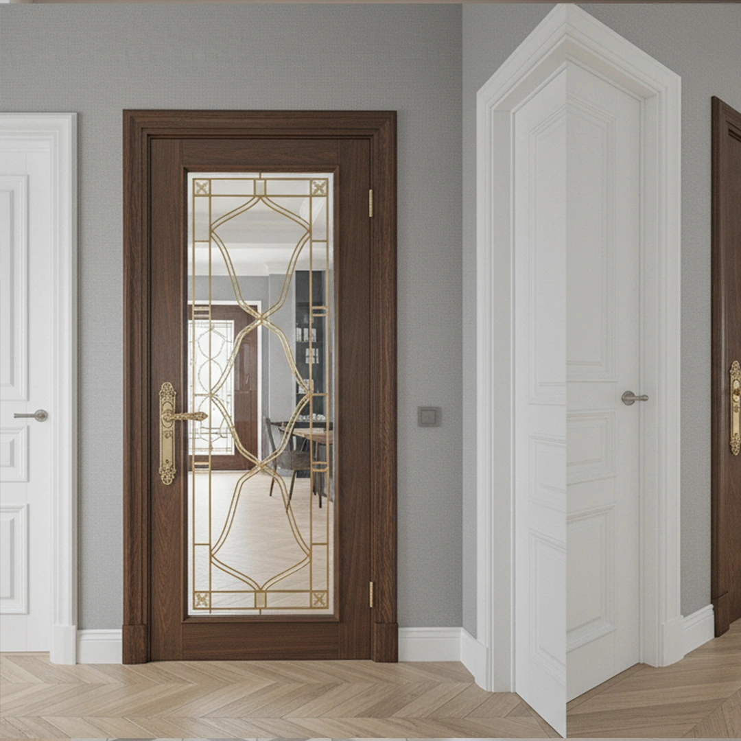 WPC painted doors UAE — termite-proof interior door by Fatima Doors Industry Umm Al Quwain