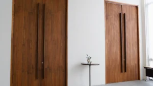 WPC doors UAE — termite-proof interior door by Fatima Doors Industry Umm Al Quwain