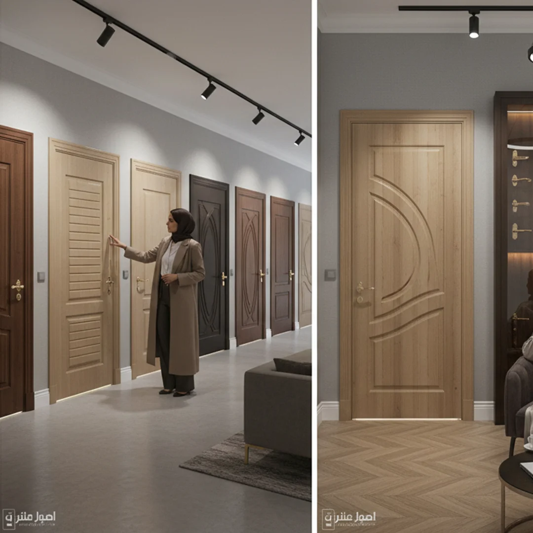 WPC doors UAE — termite-proof interior door by Fatima Doors Industry Umm Al Quwain